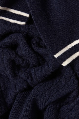 Pull sans manches en laine et cachemire - Bleu marine