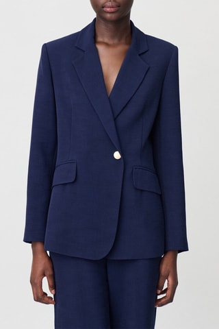 Veste regular - Bleu marine
