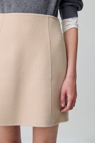 Minijupe en laine - Beige