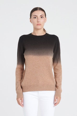 Pull ajusté en cachemire Zaya 9 - Camel