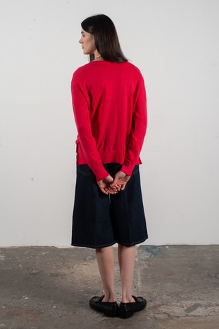 Pull oversize en laine et cachemire Kelly 10 - Fuchsia