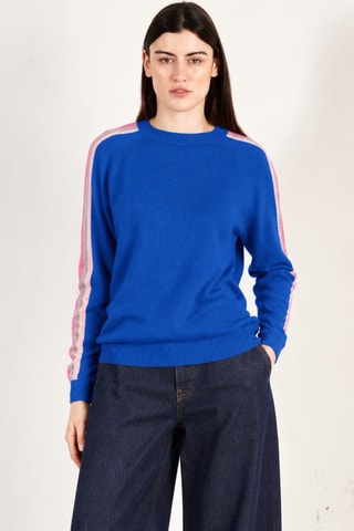 Pull relaxed en cachemire Zaya 19 - Bleu