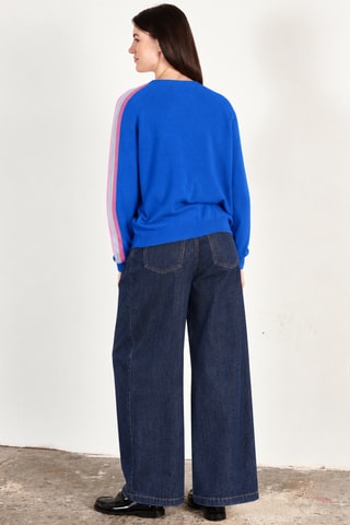 Pull relaxed en cachemire Zaya 19 - Bleu