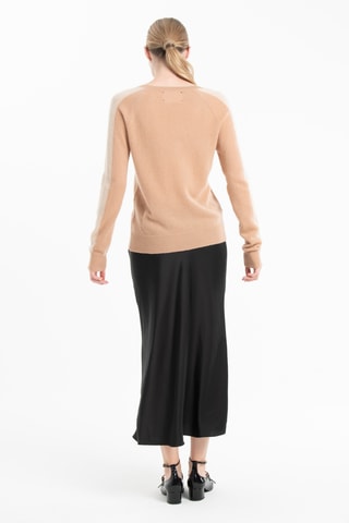 Pull slim en cachemire Ria 1 - Camel