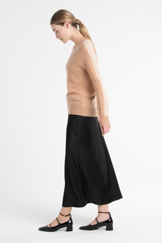 Pull slim en cachemire Ria 1 - Camel