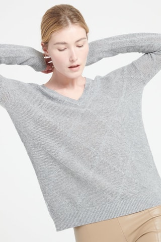 Pull ample en cachemire Lilly 31 - Gris