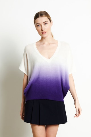Pull oversize en cachemire Ria 7 - Blanc