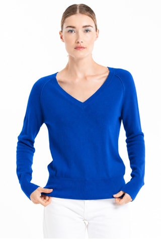 Pull loose en cachemire Lilly 6 - Bleu