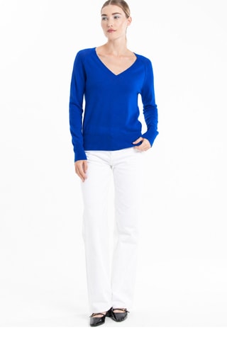 Pull loose en cachemire Lilly 6 - Bleu