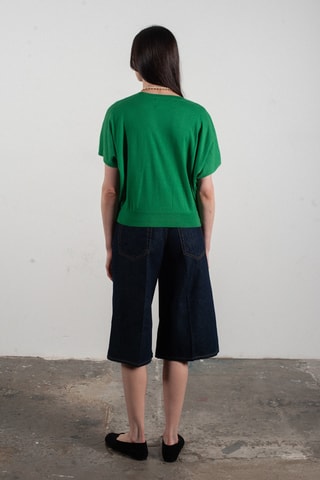 Pull oversize en laine et cachemire Kelly 6 - Vert