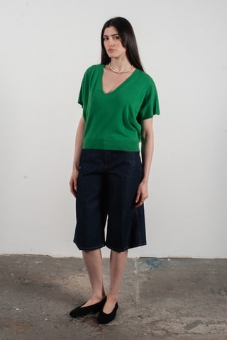 Pull oversize en laine et cachemire Kelly 6 - Vert