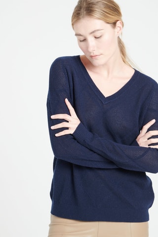 Pull ample en cachemire Lilly 31 - Bleu
