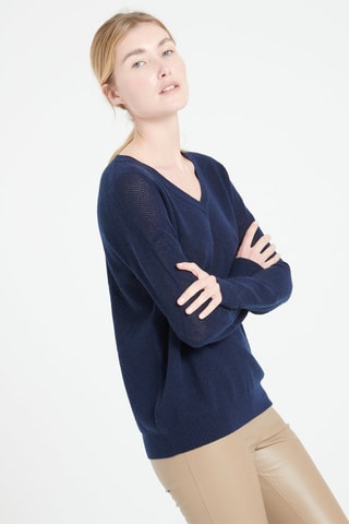 Pull ample en cachemire Lilly 31 - Bleu