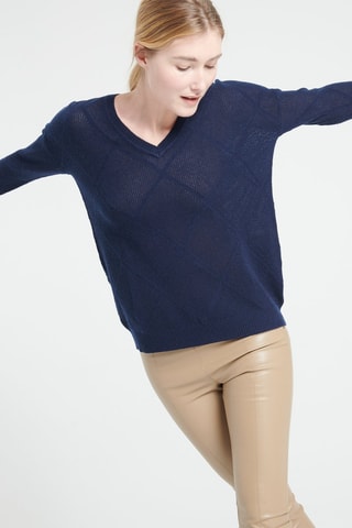 Pull ample en cachemire Lilly 31 - Bleu