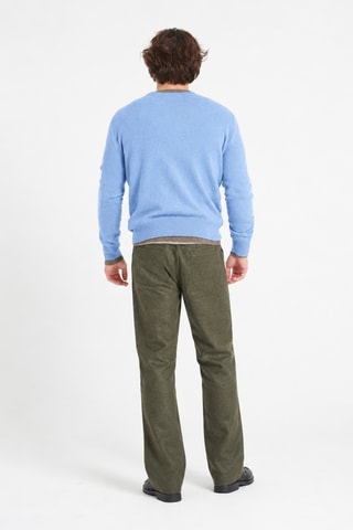 Pull slim en cachemire Luke 2 - Bleu
