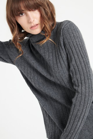 Pull ajusté en cachemire Lilly 15 - Gris