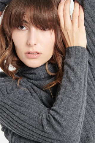 Pull ajusté en cachemire Lilly 15 - Gris