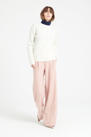 Pull ajusté en cachemire Lilly 29 - Blanc