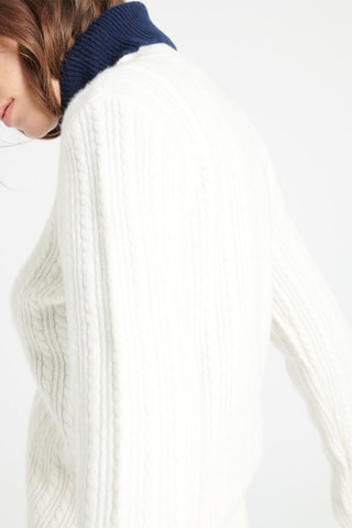 Pull ajusté en cachemire Lilly 29 - Blanc
