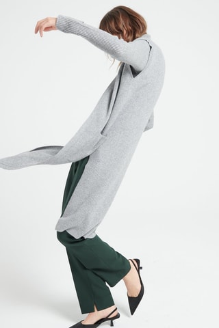 Cardigan ample en cachemire sans manches Mia 6 - Gris