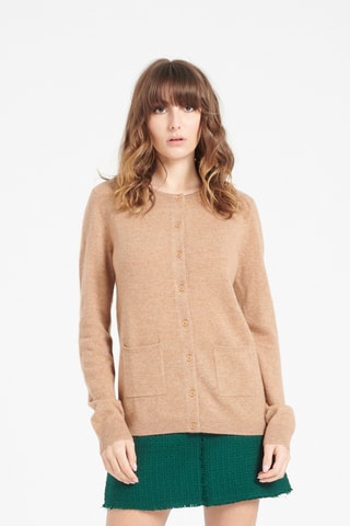 Gilet slim en cachemire Lilly 4A - Camel