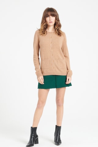 Gilet slim en cachemire Lilly 4A - Camel