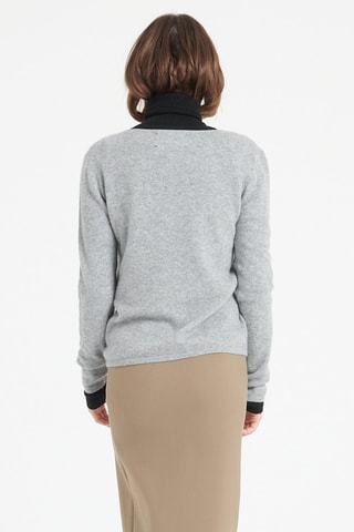 Pull ajusté en cachemire Lilly 1 - Gris