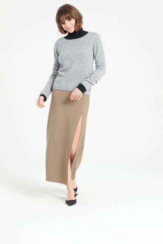 Pull ajusté en cachemire Lilly 1 - Gris