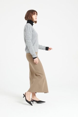 Pull ajusté en cachemire Lilly 1 - Gris