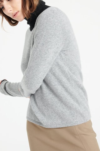 Pull ajusté en cachemire Lilly 1 - Gris