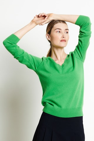 Pull loose en cachemire Lilly 6 - Vert