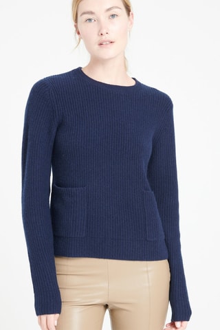 Pull ample en cachemire Lilly 32 - Bleu