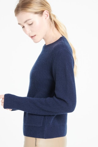 Pull ample en cachemire Lilly 32 - Bleu