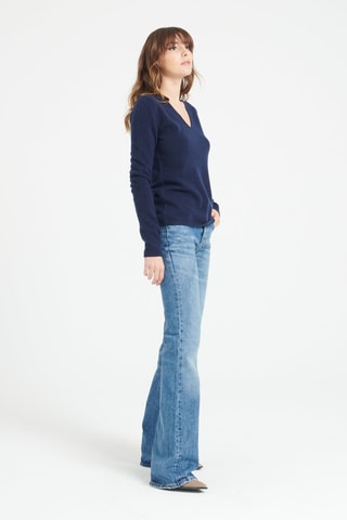 Pull slim en cachemire Lilly 2A - Bleu