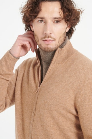 Cardigan ample en cachemire Luke 8 - Camel