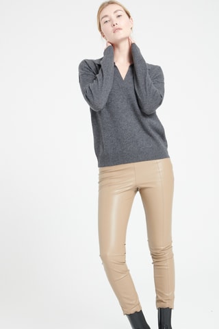 Polo loose en cachemire Mia 3 - Gris