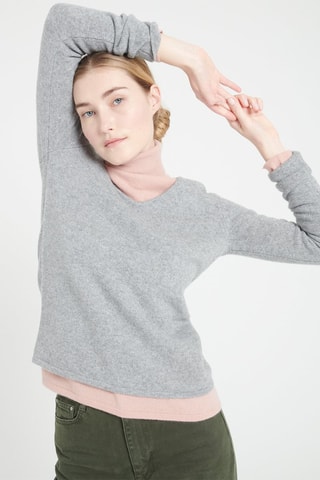 Pull ajusté en cachemire Lilly 20 - Gris