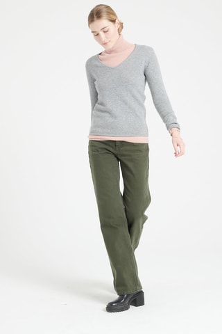Pull ajusté en cachemire Lilly 20 - Gris