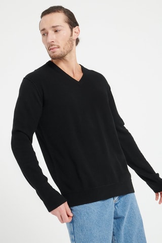 Pull ample en cachemire Luke 11 - Noir