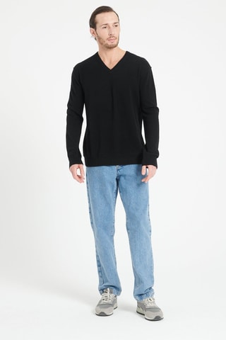 Pull ample en cachemire Luke 11 - Noir