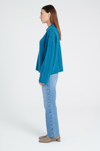 Pull oversize en cachemire Zaya 17 - Bleu