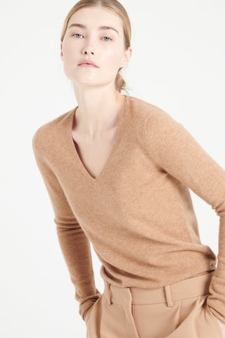 Pull ajusté en cachemire Lilly 2 Lilly 2A - Camel