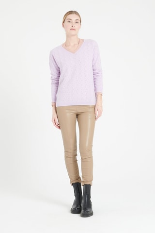 Pull ample en cachemire Lilly 27 - Violet