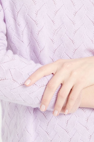 Pull ample en cachemire Lilly 27 - Violet