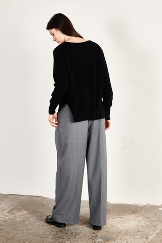 Pull oversize en cachemire Hana 1 - Noir