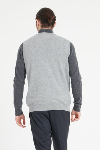 Gilet ample en cachemire sans manches Luke 9 - Gris