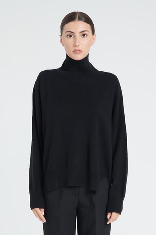 Pull oversize en cachemire Zaya 13 - Noir