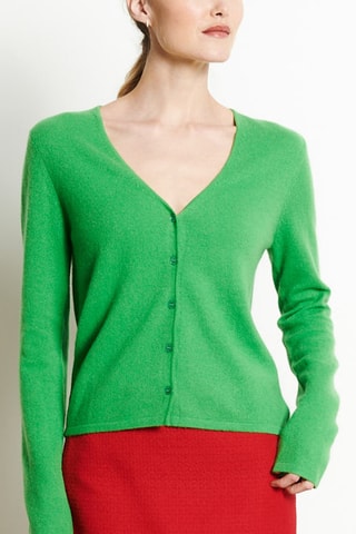Gilet slim en cachemire Lilly 7B - Vert