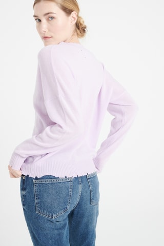 Pull oversize en cachemire Mia 17 - Violet