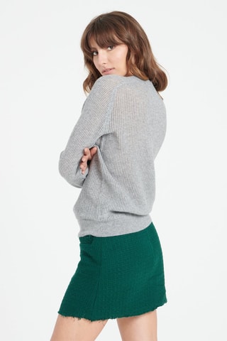 Pull ajusté en cachemire Lilly 23 - Gris